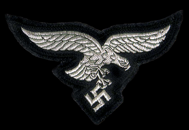 Officers machine embroidered breast eagle - Hermann Göring Division 